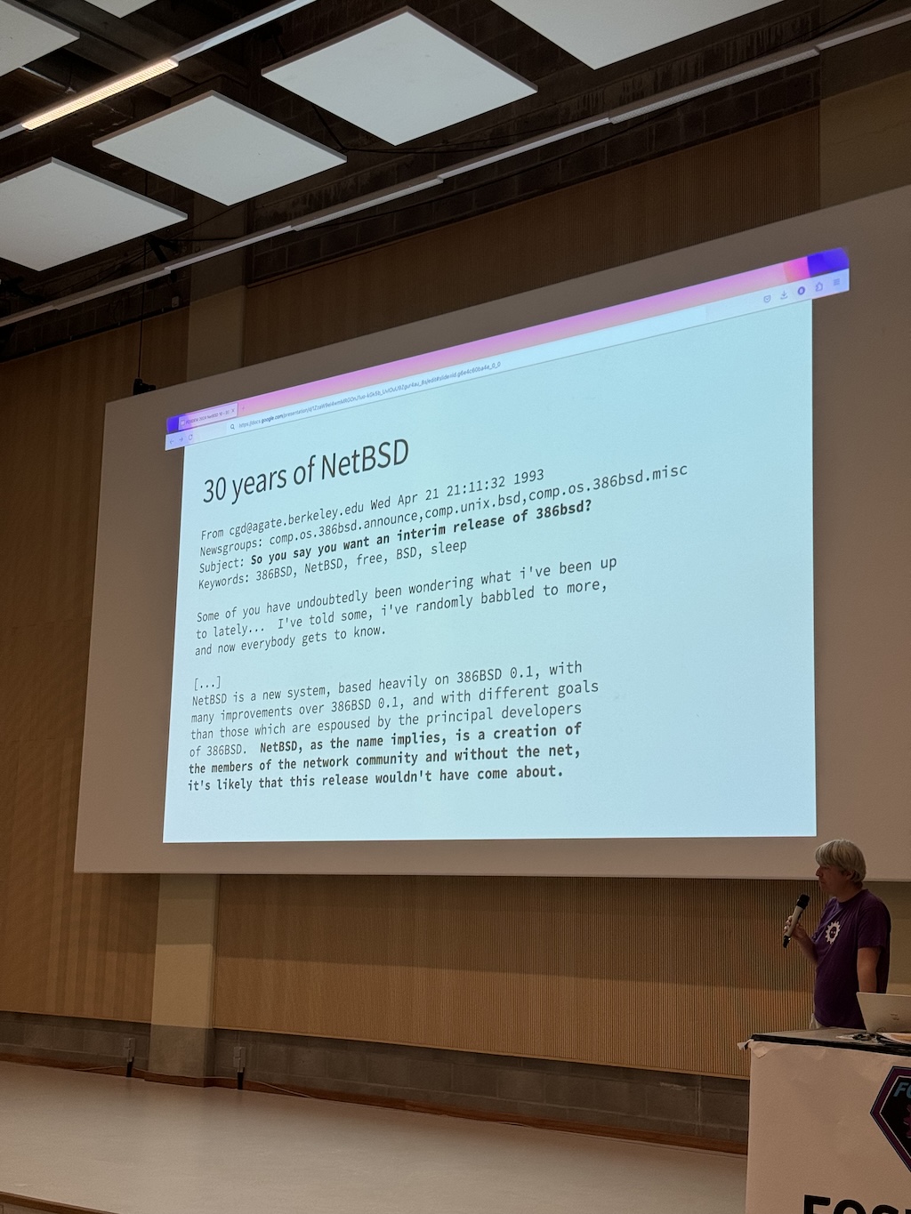 NetBSD Fosdem 2024