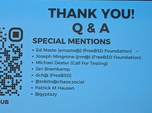 gyptazy mentioned at EuroBSDCon 2025
